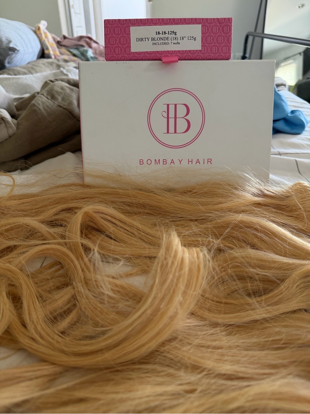 Bombay Dirty Blonde (18) Clip-In Extensions - Warm Blonde